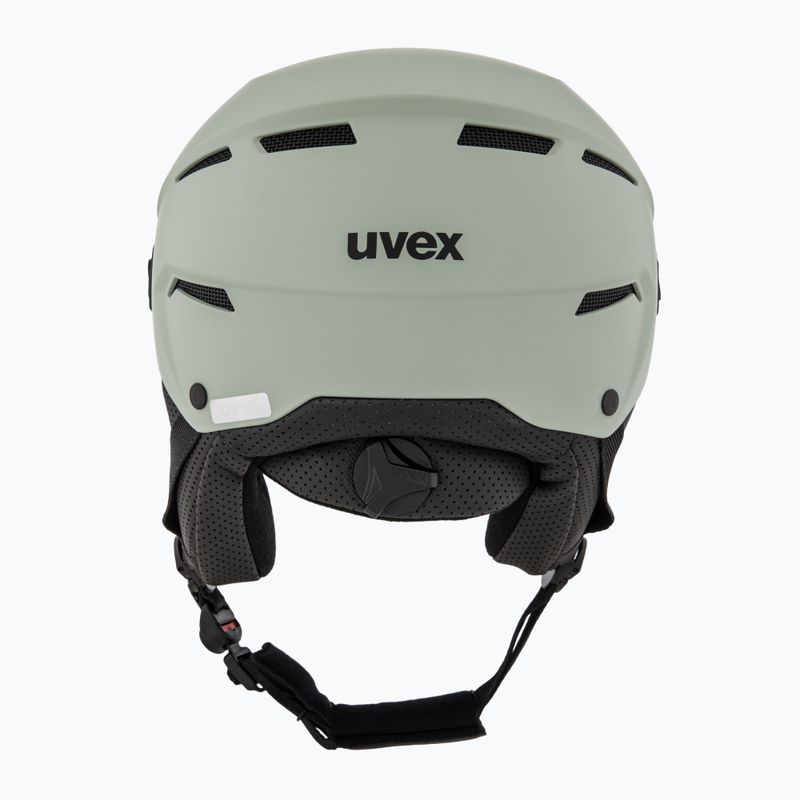 Slidinėjimo šalmas UVEX Instinct Visor oxid green matt/mirror silver/smoke 4