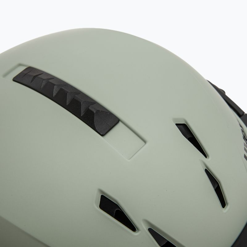 Slidinėjimo šalmas UVEX Instinct Visor oxid green matt/mirror silver/smoke 9