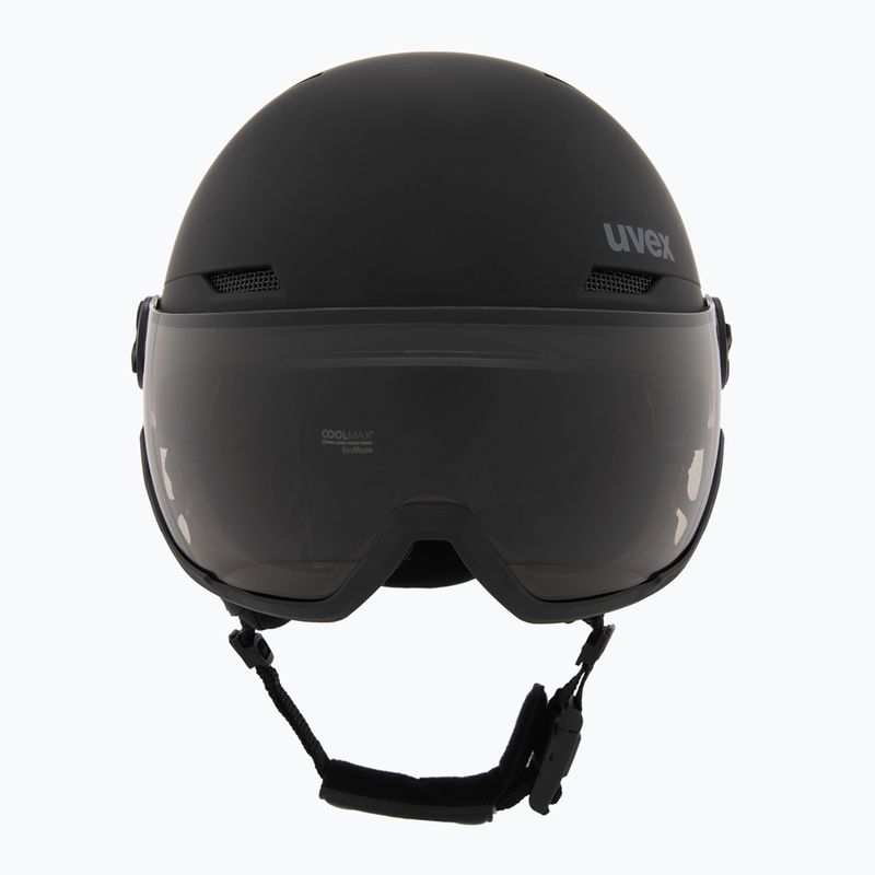 Slidinėjimo šalmas UVEX Wanted Visor Pro V black/silver matt 2