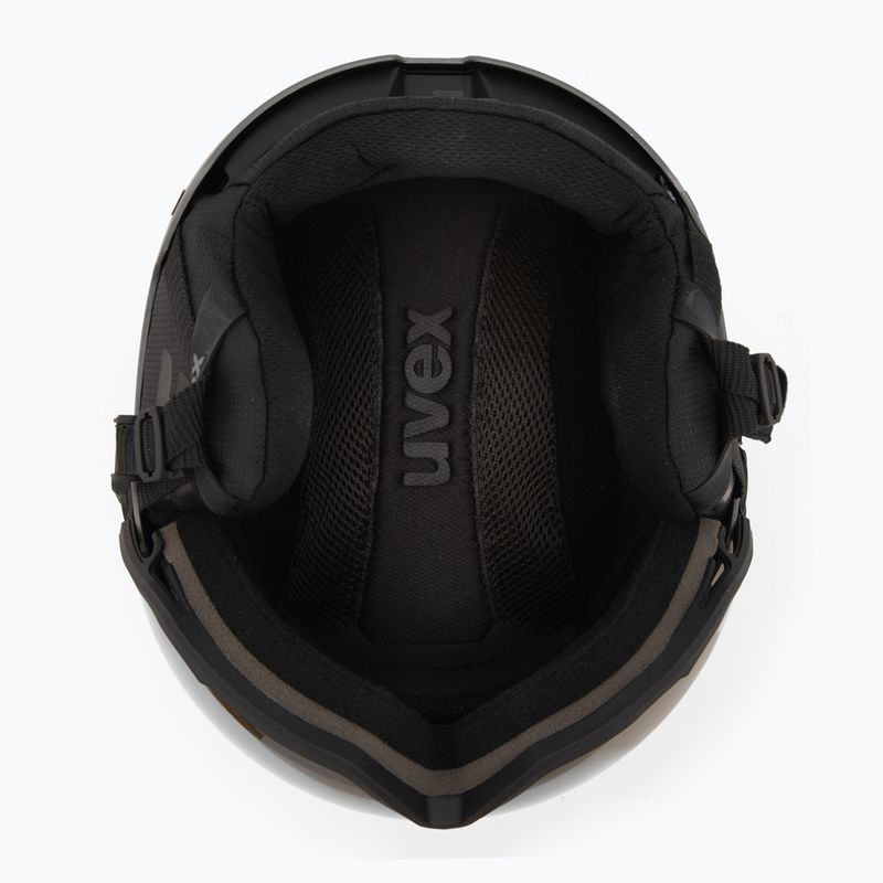 Slidinėjimo šalmas UVEX Wanted Visor Pro V black/silver matt 6