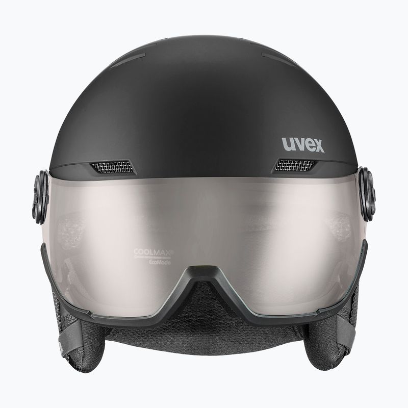 Slidinėjimo šalmas UVEX Wanted Visor Pro V black/silver matt 2
