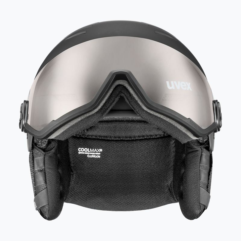 Slidinėjimo šalmas UVEX Wanted Visor Pro V black/silver matt 3