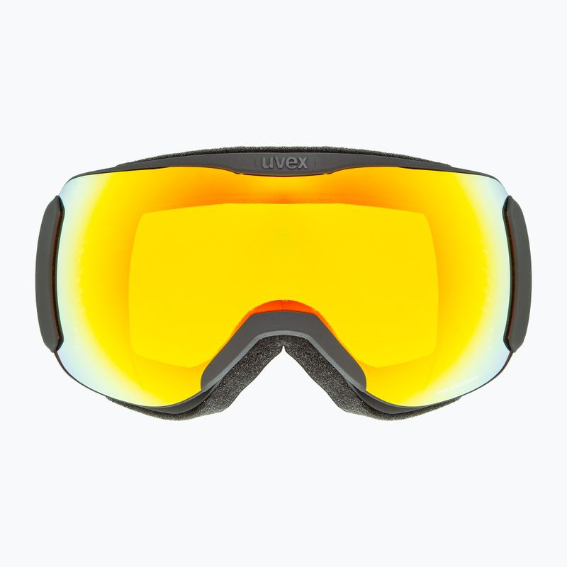 Slidinėjimo akiniai UVEX Downhill 2100 CV black matt/mirror orange yellow 2