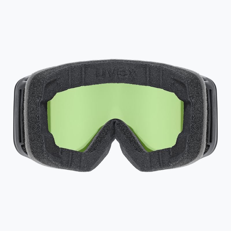 Vaikiški slidinėjimo akiniai UVEX Pwdr FM black matt/mirror pink green clear 3