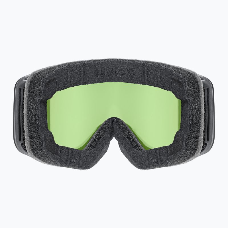 Vaikiški slidinėjimo akiniai UVEX Pwdr FM black matt/mirror red orange clear 3