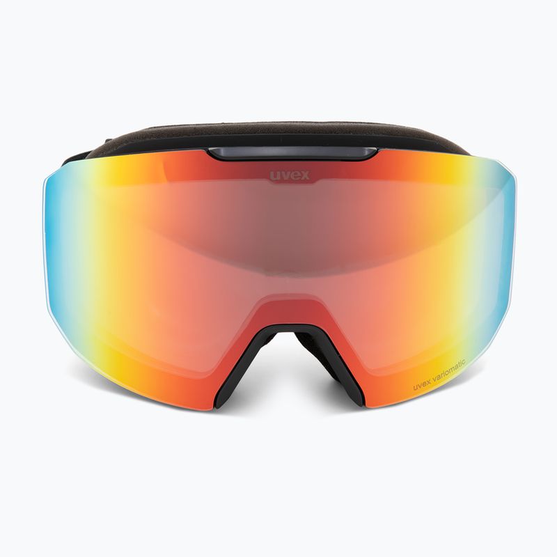 Slidinėjimo akiniai UVEX Evidnt Attract S V + case black matt/mirror rainbow clear 3