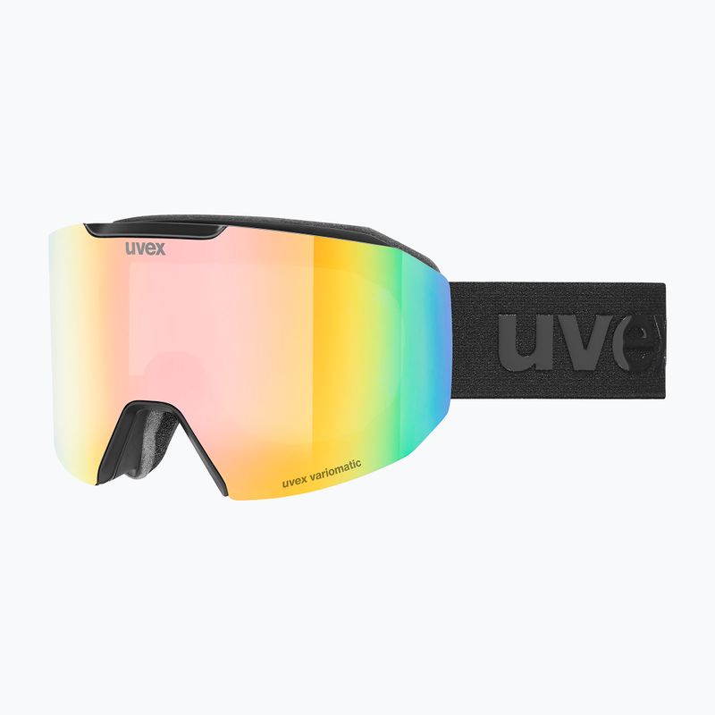 Slidinėjimo akiniai UVEX Evidnt Attract S V + case black matt/mirror rainbow clear 6