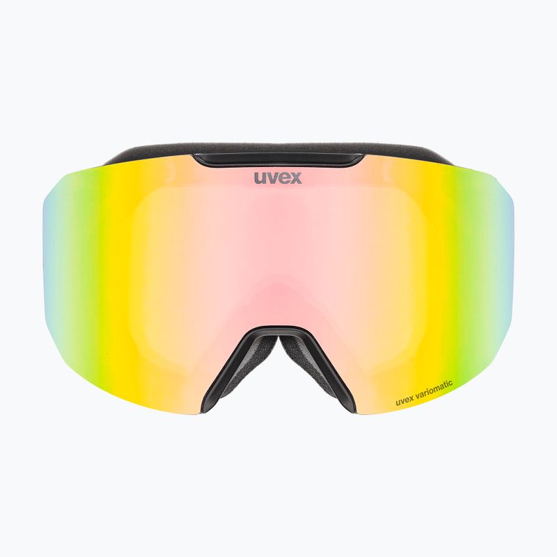 Slidinėjimo akiniai UVEX Evidnt Attract S V + case black matt/mirror rainbow clear 7