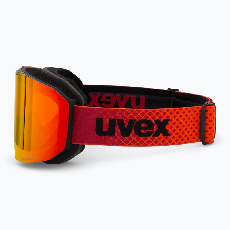 Slidinėjimo akiniai UVEX Evidnt Attract + case black matt/mirror red orange clear 5