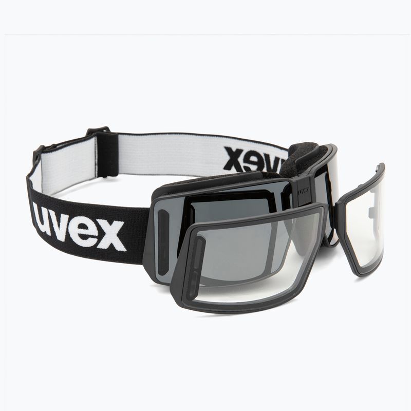 Slidinėjimo akiniai UVEX MTN Tour black matt/mirror silver