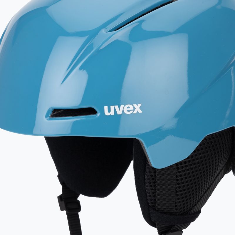 Vaikiškas slidinėjimo šalmas UVEX Viti Pure azure shiny 7