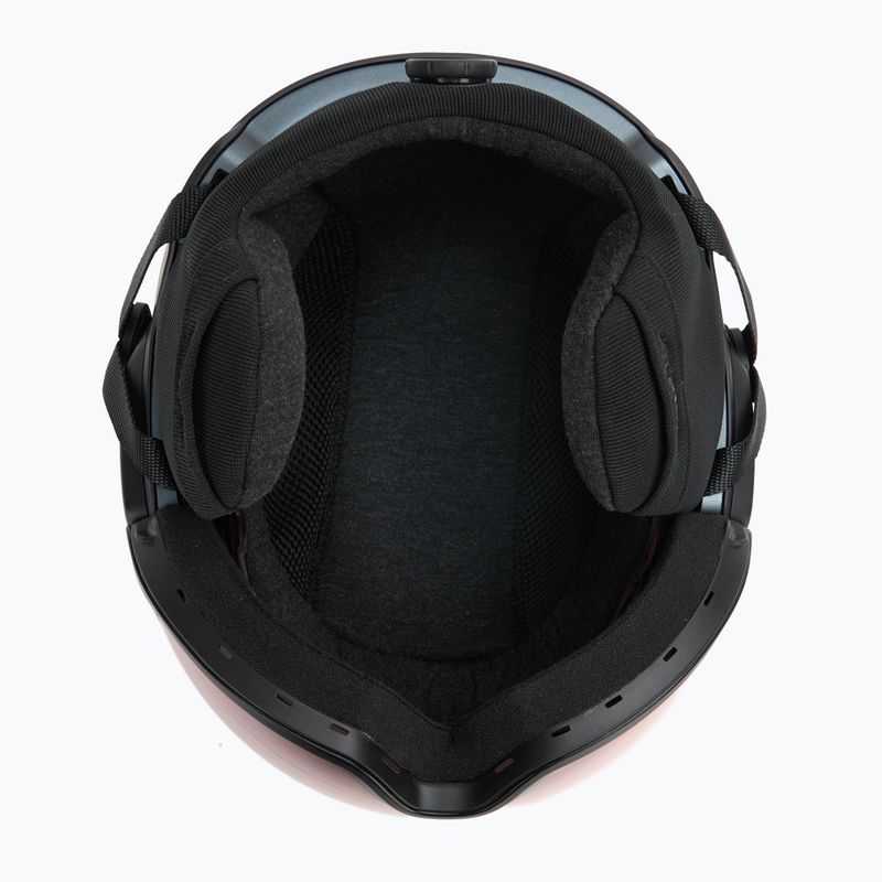 Vaikiškas slidinėjimo šalmas UVEX Viti Set + slidinėjimo akiniai Speedy Pro black matt/mirror green/yellow/clear 5