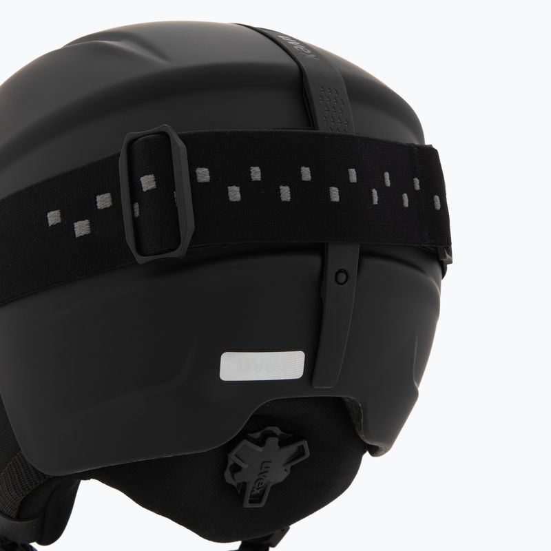 Vaikiškas slidinėjimo šalmas UVEX Viti Set + slidinėjimo akiniai Speedy Pro black matt/mirror green/yellow/clear 7