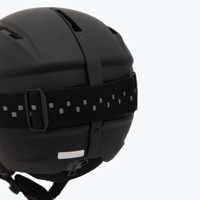 Vaikiškas slidinėjimo šalmas UVEX Viti Set + slidinėjimo akiniai Speedy Pro black matt/mirror green/yellow/clear 9