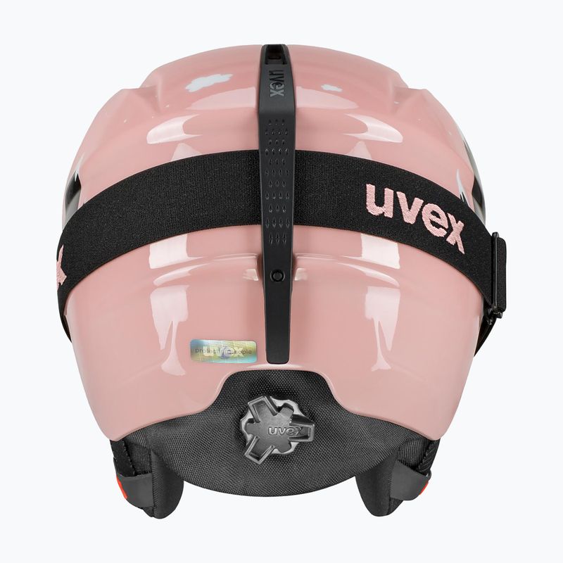 Vaikiškas slidinėjimo šalmas UVEX Viti Set + akiniai Speedy Pro pink penguin/lasergold lite 3