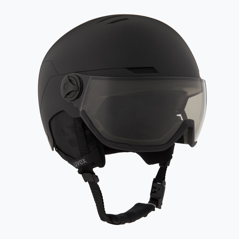 Slidinėjimo šalmas UVEX Wanted Visor Pro V black matte