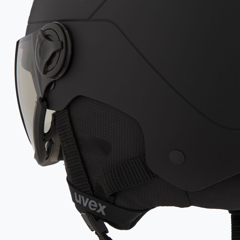 Slidinėjimo šalmas UVEX Wanted Visor Pro V black matte 8