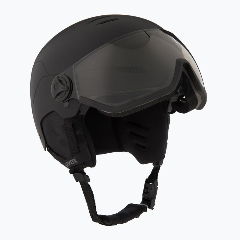 Slidinėjimo šalmas UVEX Wanted Visor Pro V black matte 10