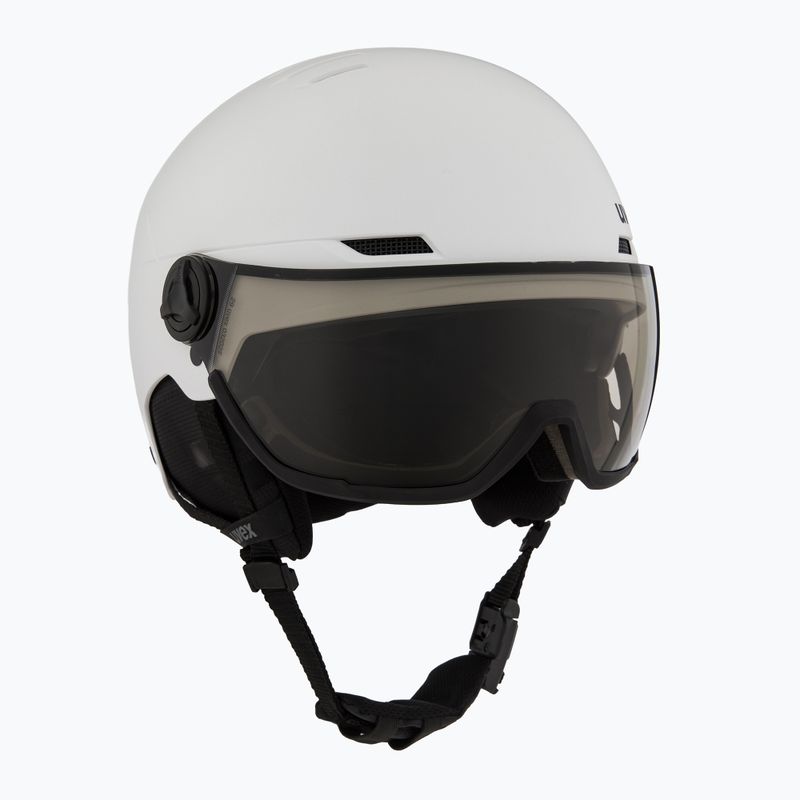 Slidinėjimo šalmas UVEX Wanted Visor Pro V white matt