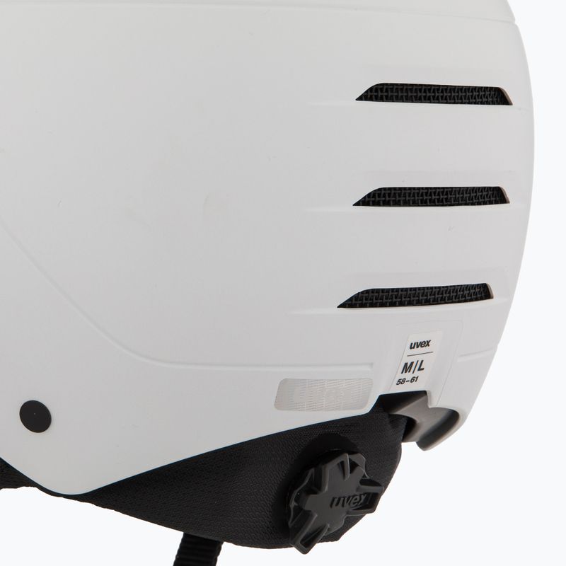Slidinėjimo šalmas UVEX Wanted Visor Pro V white matt 7