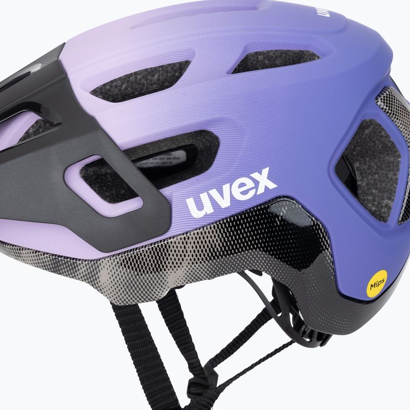 Dviračio šalmas UVEX React MIPS lilac/oak matt 8