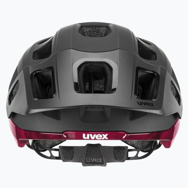 Dviračio šalmas UVEX React MIPS black/ruby red matt 2