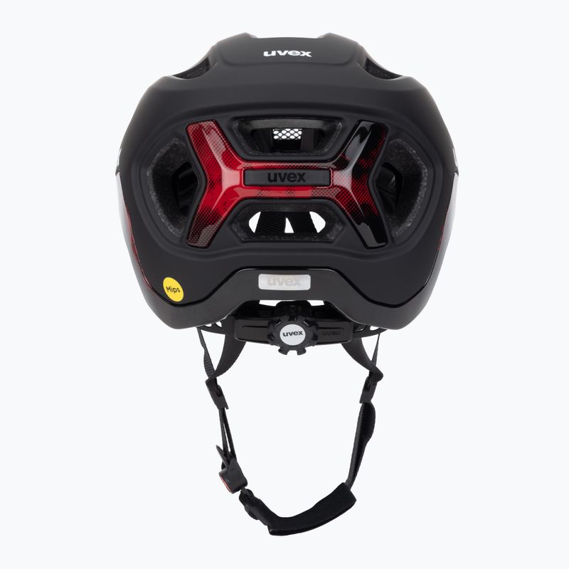 Dviračio šalmas UVEX React MIPS black/ruby red matt 4
