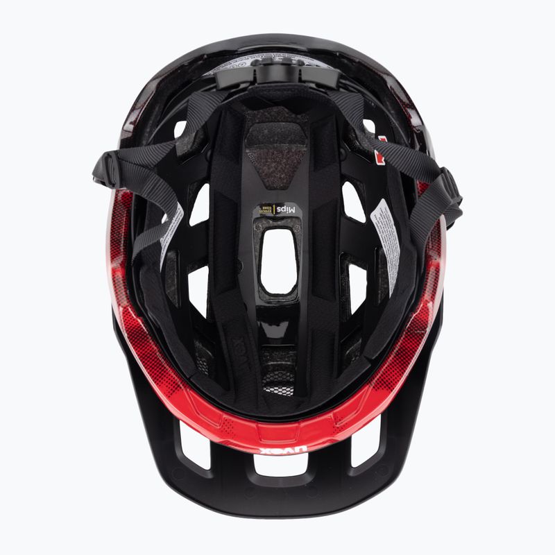 Dviračio šalmas UVEX React MIPS black/ruby red matt 5