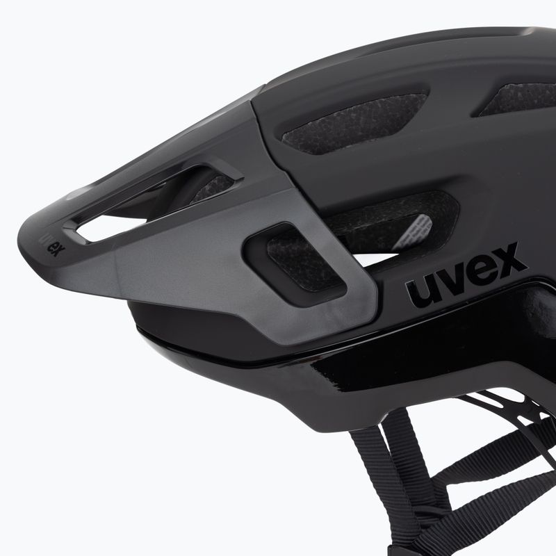 Dviračio šalmas UVEX React black matte 7