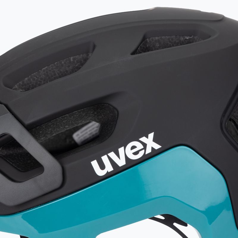 Dviračio šalmas UVEX React black/teal matt 8