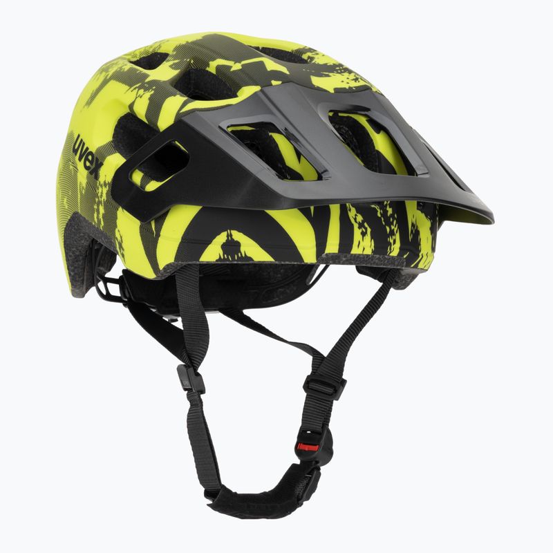 Vaikiškas dviračio šalmas UVEX React MIPS Jr lime/black