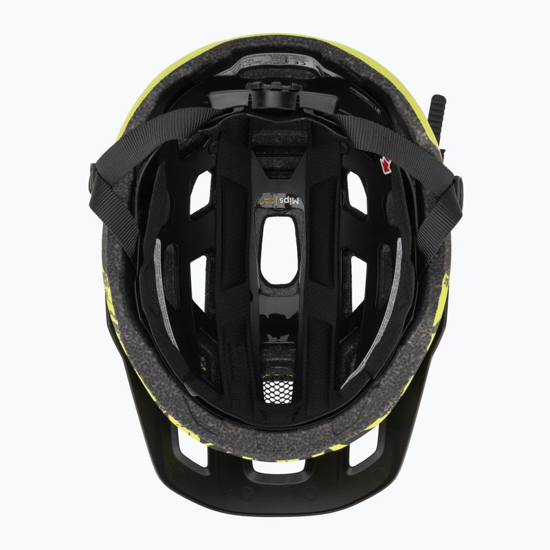 Vaikiškas dviračio šalmas UVEX React MIPS Jr lime/black 5
