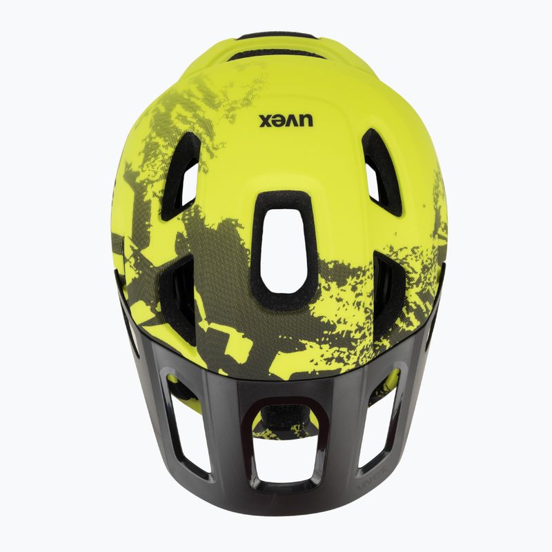 Vaikiškas dviračio šalmas UVEX React MIPS Jr lime/black 6