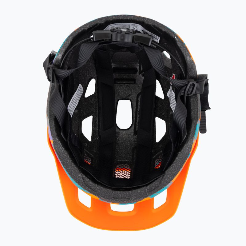 Vaikiškas dviratininko šalmas UVEX React Jr papaya camo matt 5