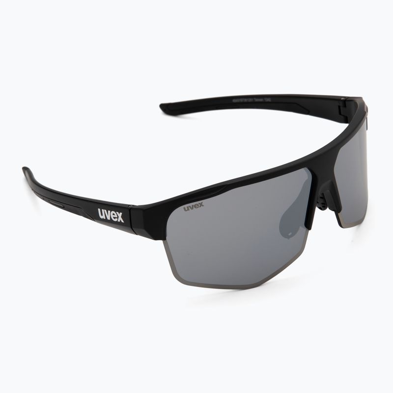 Akiniai nuo saulės UVEX Axos Set black matt/mirror silver/clear 2