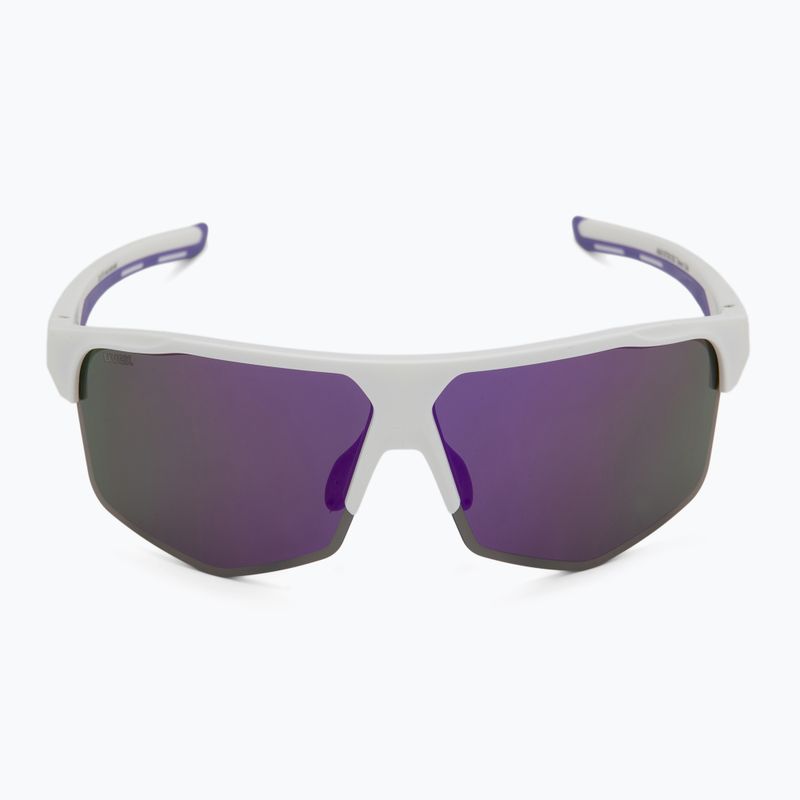 Akiniai nuo saulės UVEX Axos Set white matt/mirror purple/clear 4