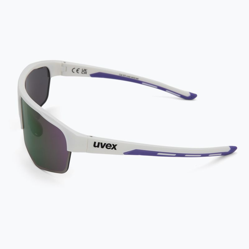Akiniai nuo saulės UVEX Axos Set white matt/mirror purple/clear 5