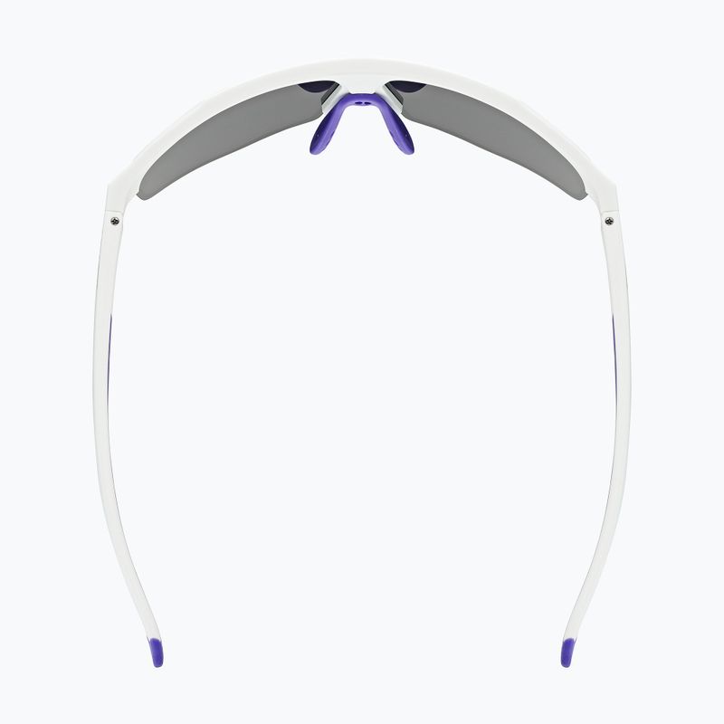 Akiniai nuo saulės UVEX Axos Set white matt/mirror purple/clear 5