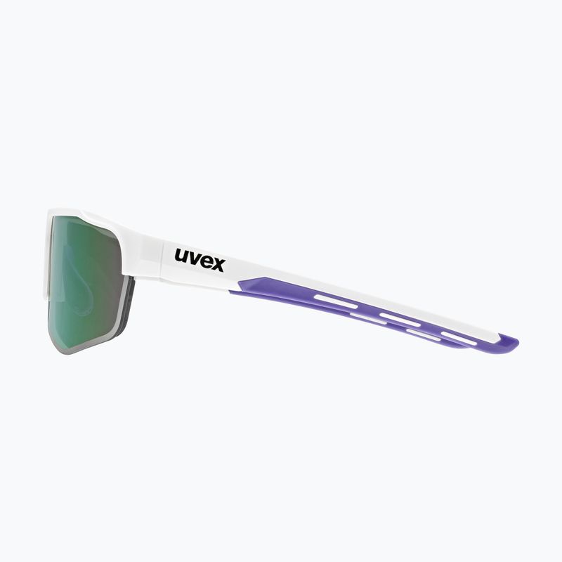 Akiniai nuo saulės UVEX Axos Set white matt/mirror purple/clear 6
