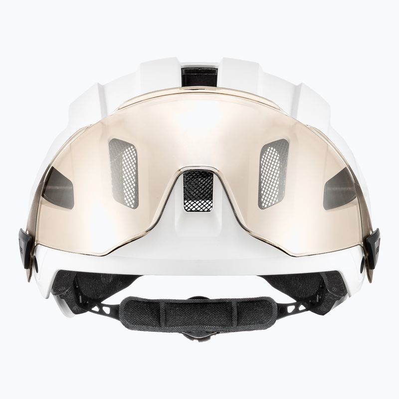Dviratininko šalmas UVEX Stride Visor white matt/litemirror silver 3