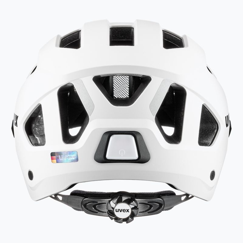 Dviratininko šalmas UVEX Stride Visor white matt/litemirror silver 4