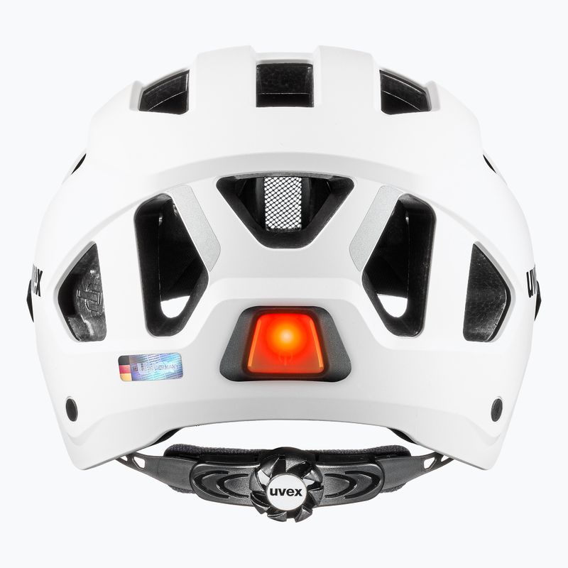 Dviratininko šalmas UVEX Stride Visor white matt/litemirror silver 5