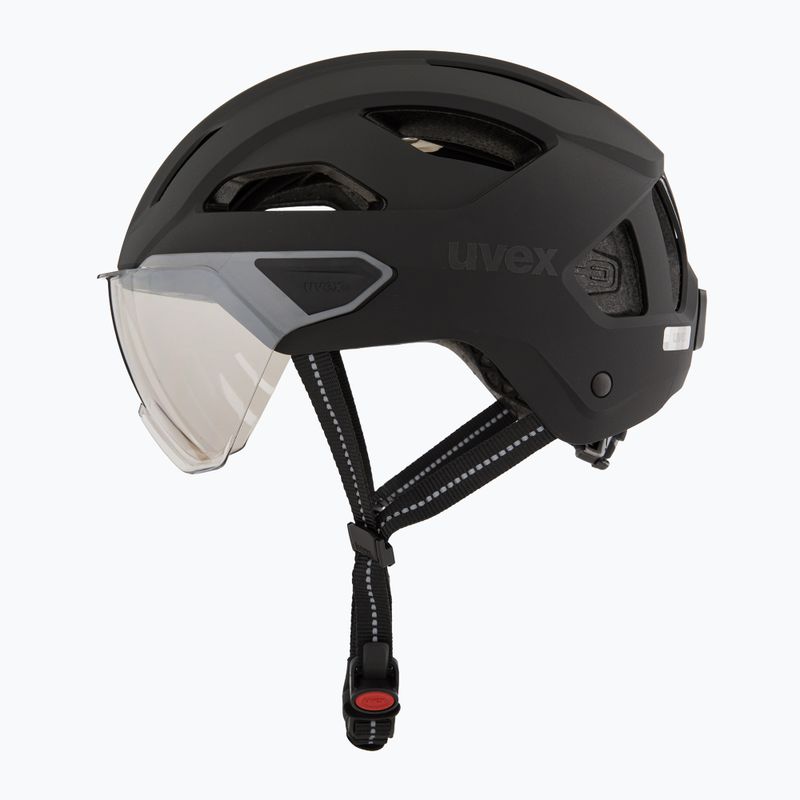 Dviračio šalmas UVEX Stride Visor black matt/litemirror silver 3