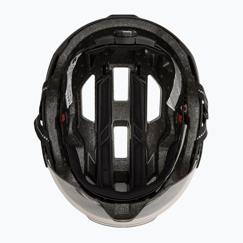 Dviračio šalmas UVEX Stride Visor black matt/litemirror silver 5