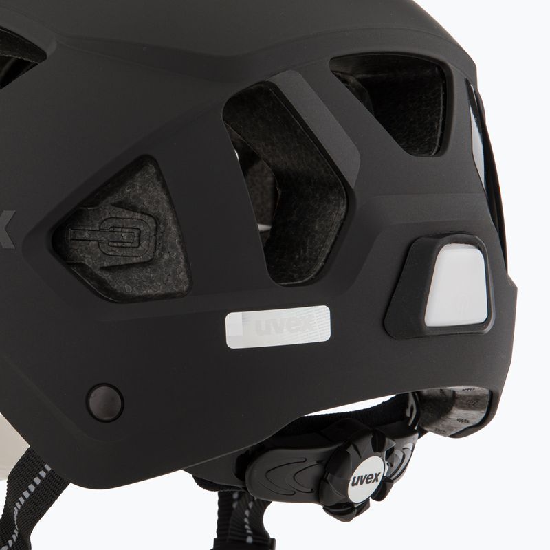 Dviračio šalmas UVEX Stride Visor black matt/litemirror silver 7