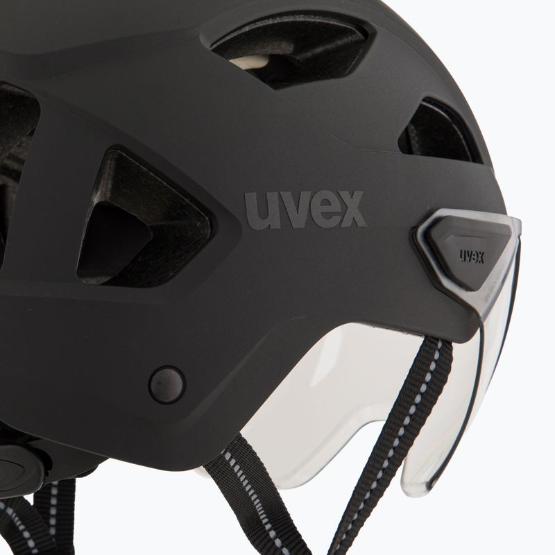 Dviračio šalmas UVEX Stride Visor black matt/litemirror silver 8