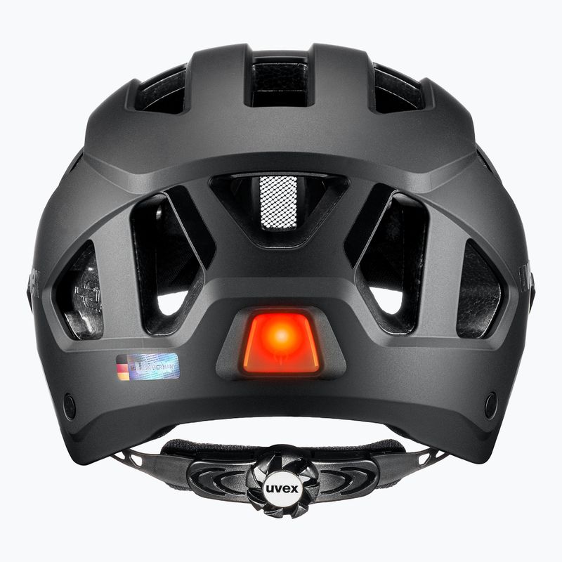 Dviratininko šalmas UVEX Stride Visor black matt/litemirror silver 5