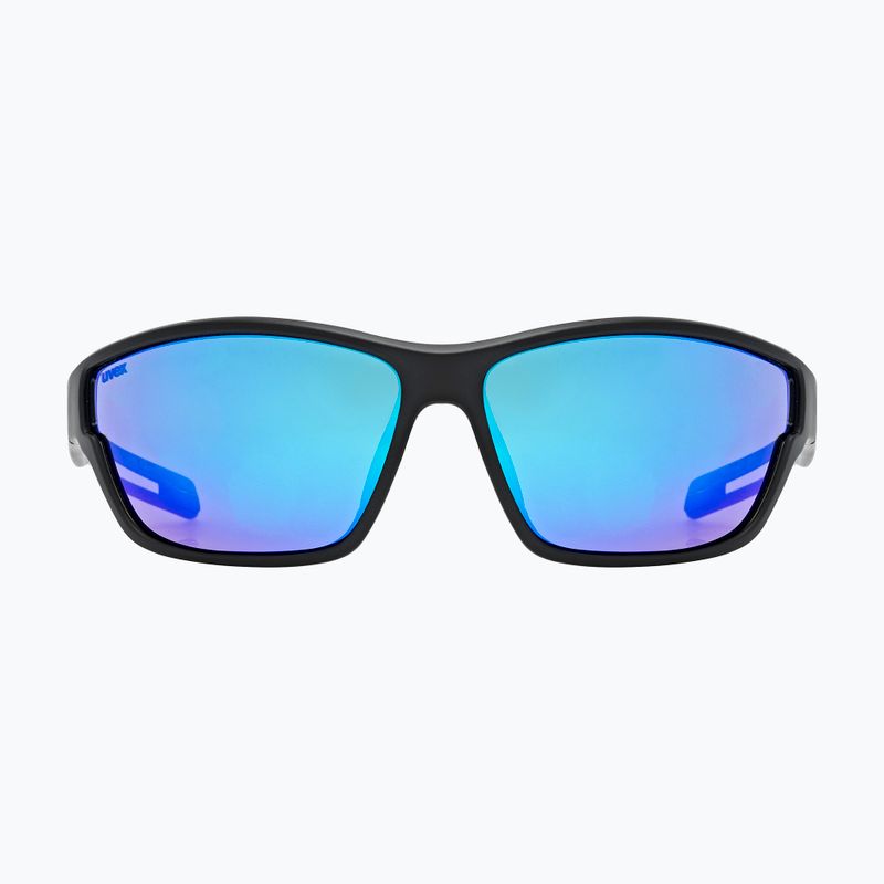 Akiniai nuo saulės UVEX Sportstyle 806 black matt/mirror blue 2