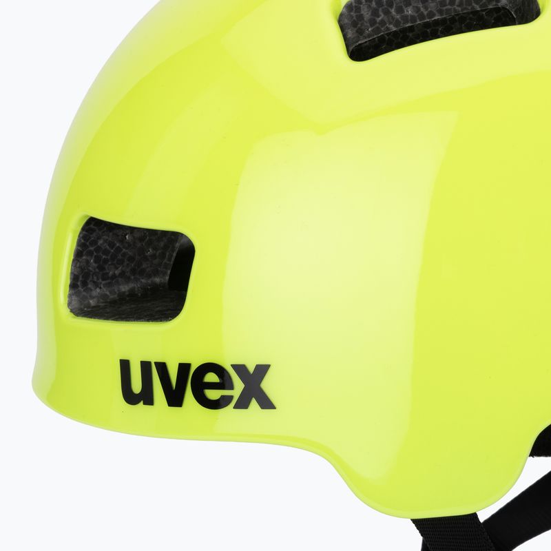 UVEX vaikiškas dviratininko šalmas HLMT 4 neoninės geltonos spalvos 7
