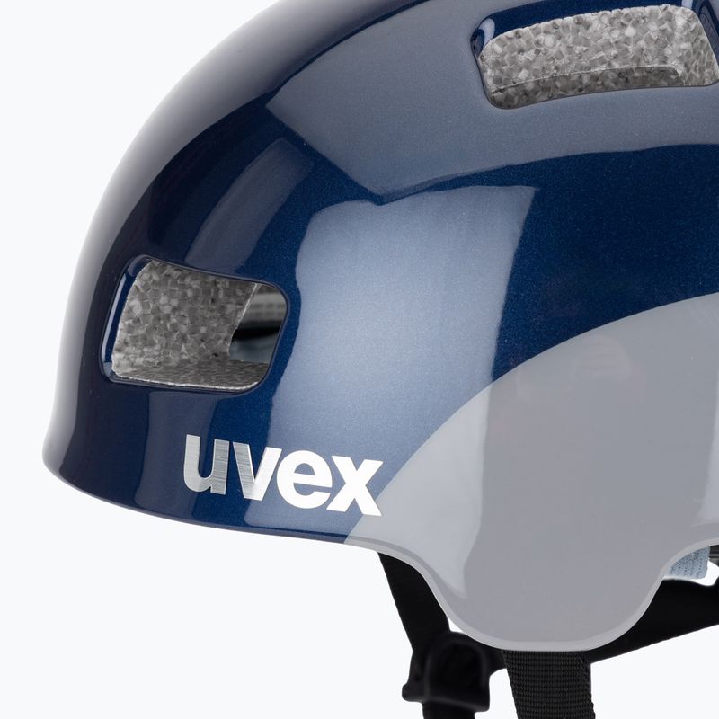 UVEX vaikiškas dviratininko šalmas HLMT 4 deep space / mėlynas 7